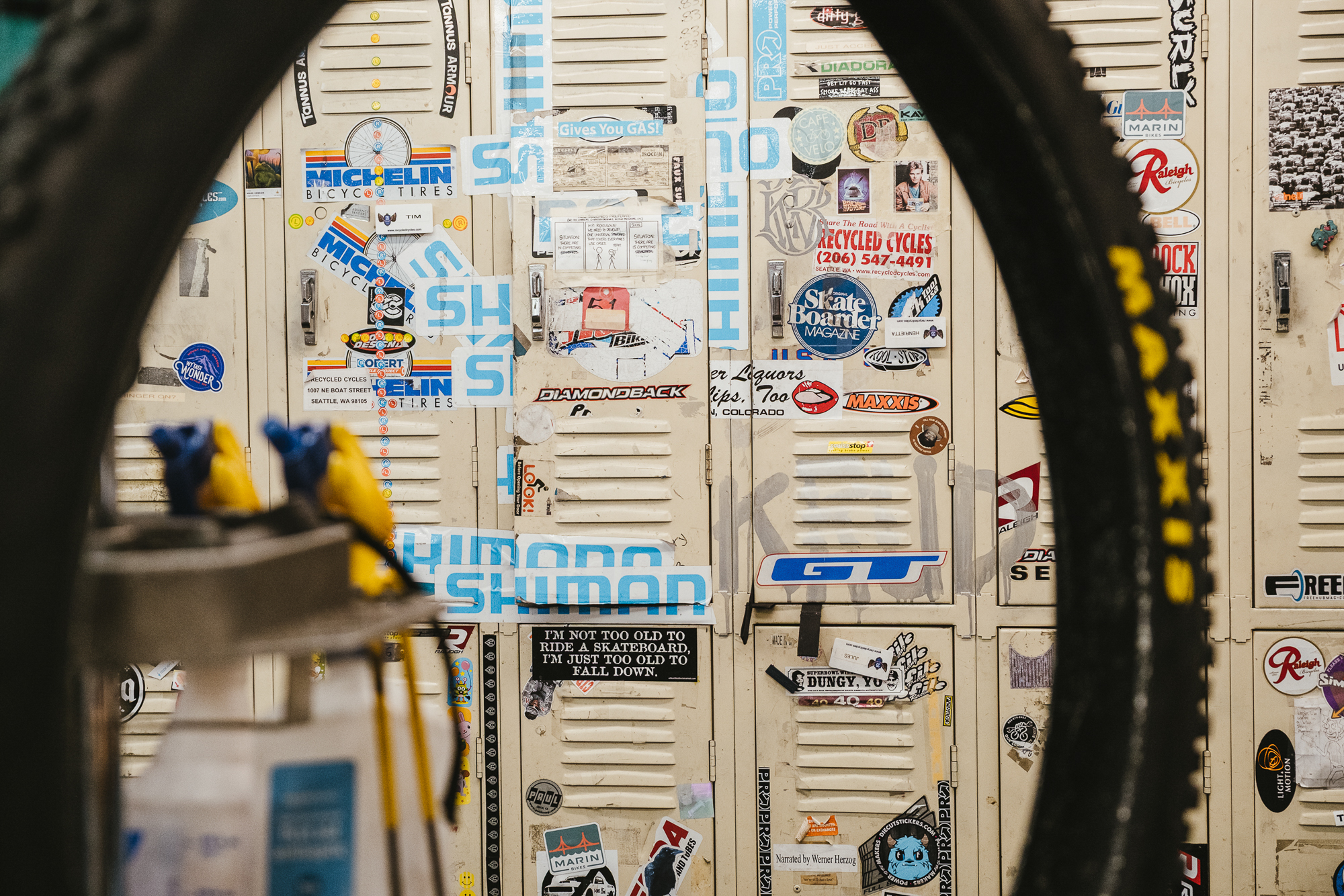 Lockers for people to exchange and leave things